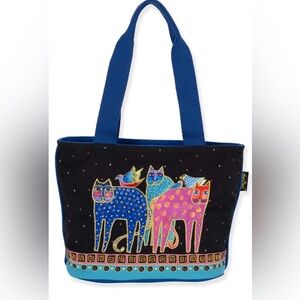 NWT! Laurel Burch Eta’s Cats Medium Tote